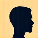 Stylized icon of a person receiving personalized service or consultation, refined and minimalist.